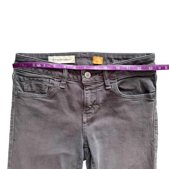 Pilcro and the Letterpress Jeans Womens' Size 25 STET Gray skinny Low Rise 1230 - Picture 9 of 14